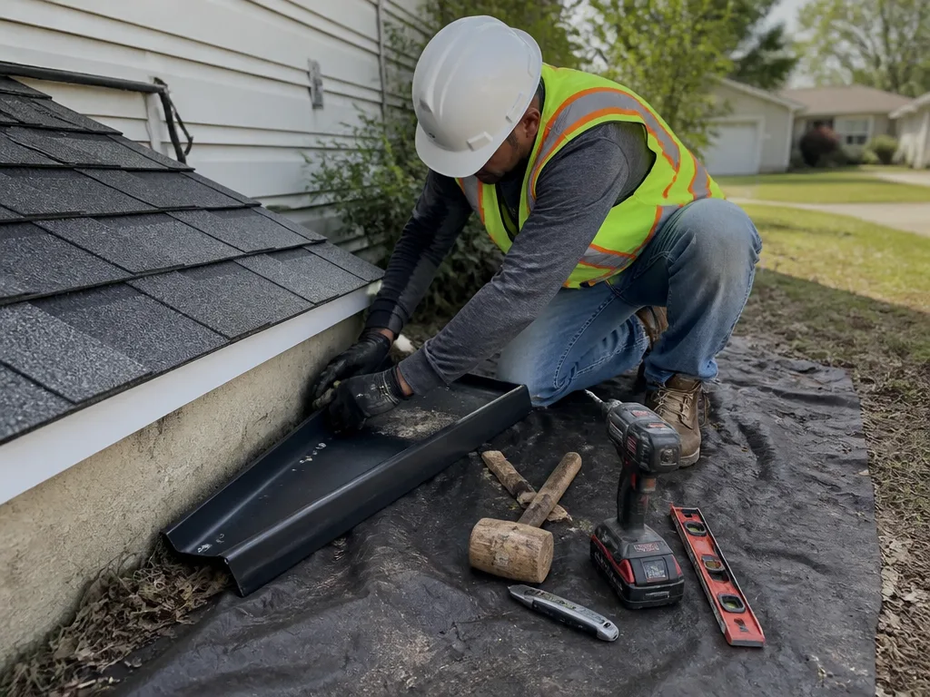 Splash Block Installation