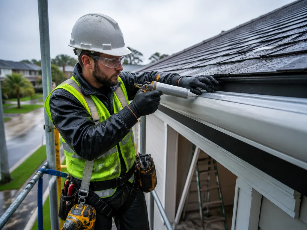 Storm Damage Gutter Repair