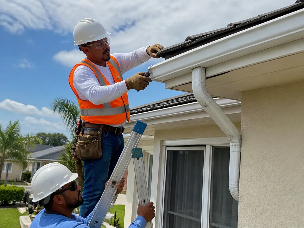 Vinyl Gutter Installation